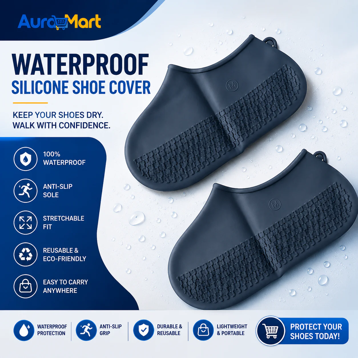 (BUY 1 GET 1 FREE) ShieldSole® - Premium Silicone Shoe Covers