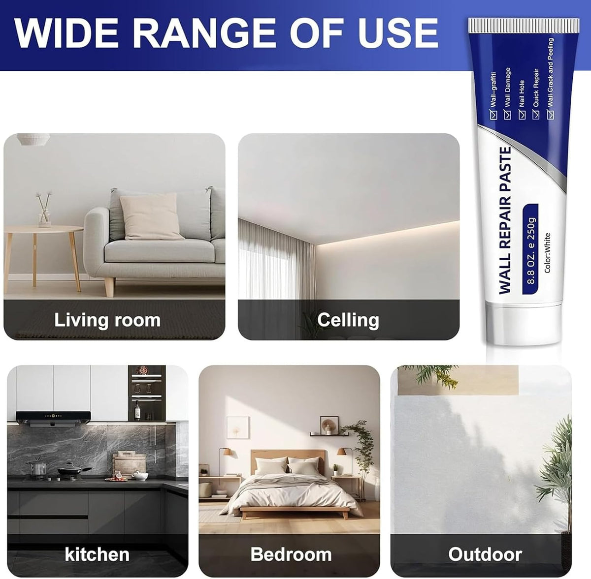 (BUY 1 GET 1 FREE) WallRestore® - All-in-One Wall Repair Paste