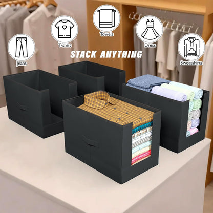 Wardrobee® Clothes Organizer - Shirt & Clothing Stackers (Pack of 6)