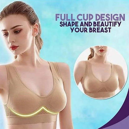 ComfortCurve Women's Cotton Solid Non Padded Air Bra (Pack of 3)