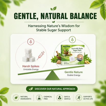 (BUY 1 GET 1 FREE) SugarEase® – Ayurvedic Herbs Sugar Patch (Pack of 10)