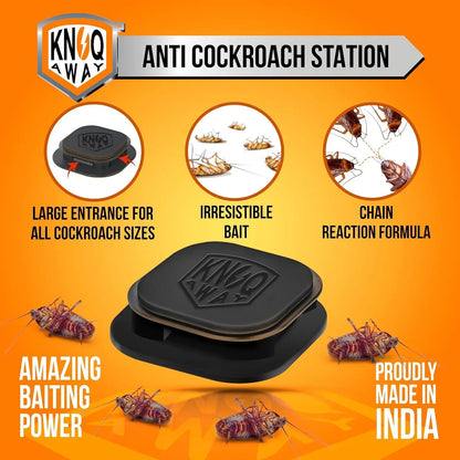 RoachTrap Pro® - 100% Plant-Based Japanese Roach Bait Stations (Pack of 12)