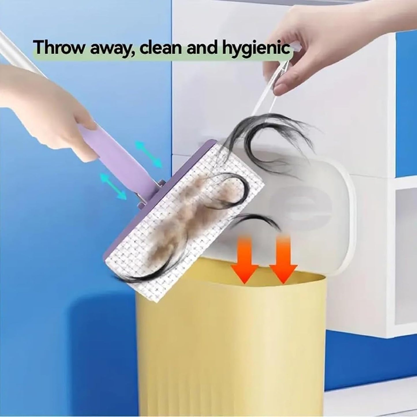 SwiftMop® - Automatic Disposable Dust Mop with 4 Reusable Cloths