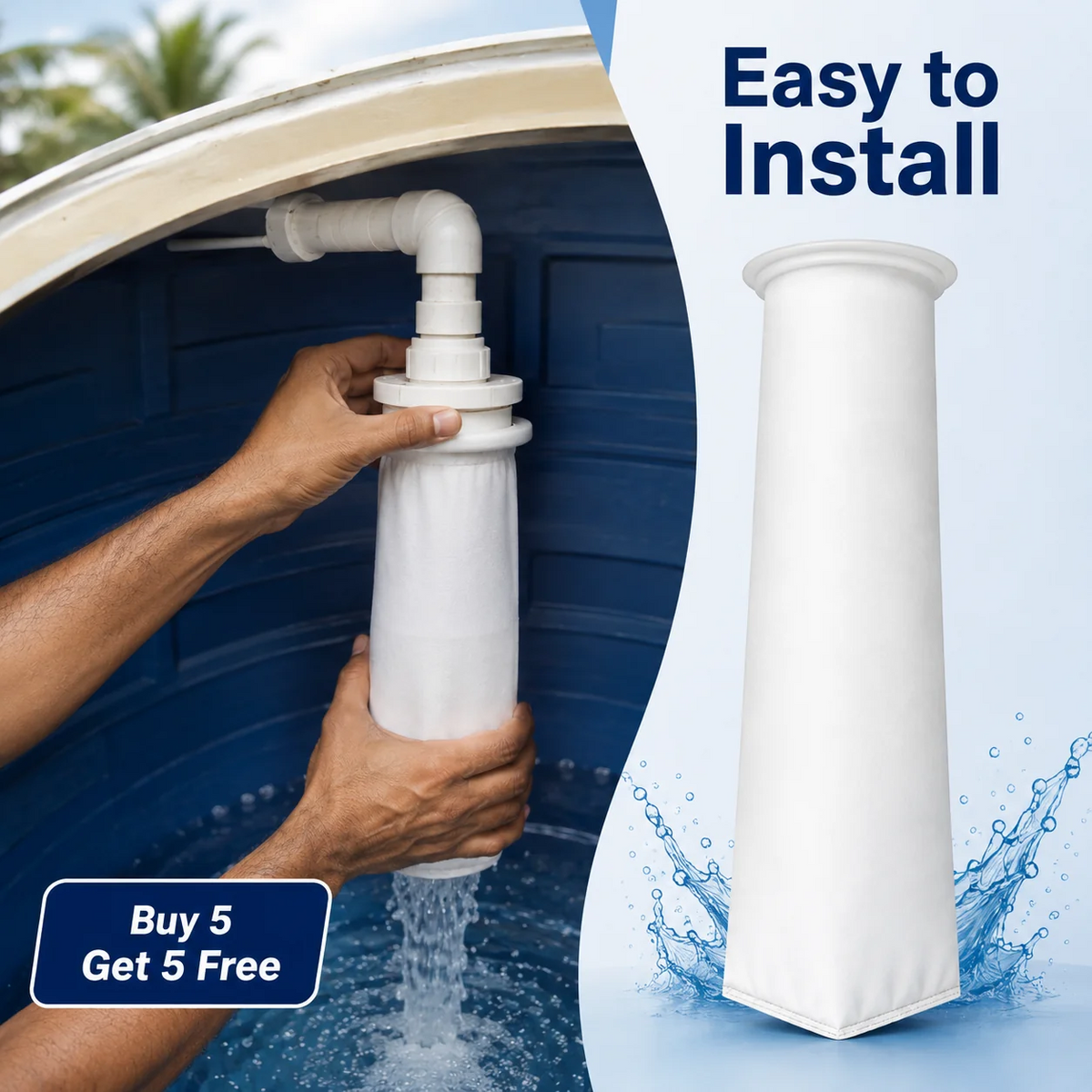 (BUY 1 GET 1 FREE) ClearFlow® - Premium Water tank Inlet Filter