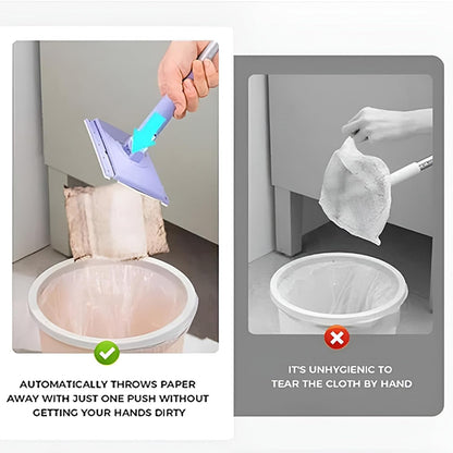 SwiftMop® - Automatic Disposable Dust Mop with 4 Reusable Cloths
