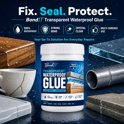 (BUY 1 GET 1 FREE) BondIt® - Heavy-Duty Transparent Waterproof Glue + Free Brush