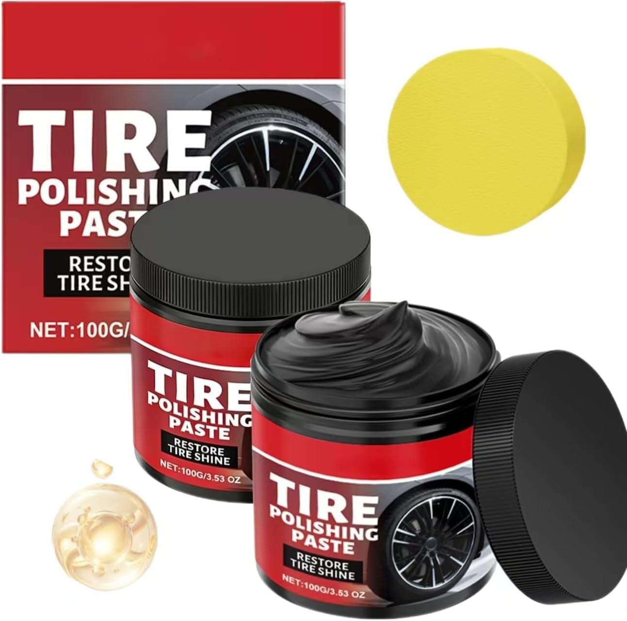 (BUY 1 GET 1 FREE) BlackForge® - Magic Tire Polish Restoration Pastehing Paste Blackening