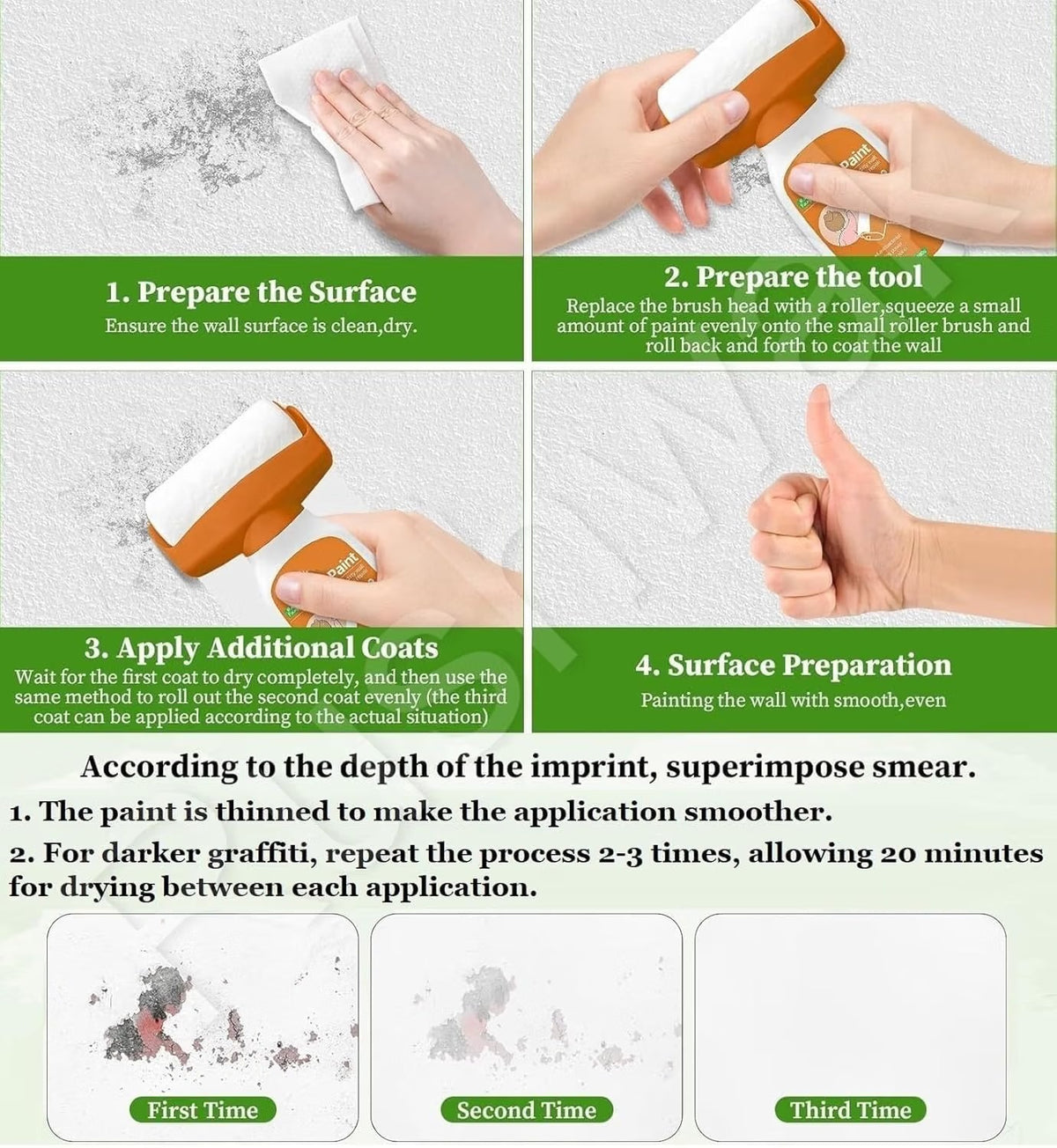 FixRoll® – Handy Wall Repair Roller Brush