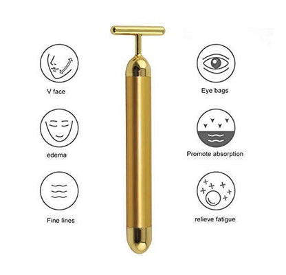 Opalune® - 24K Gold Energy Beauty Bar Electric Facial Massage Roller
