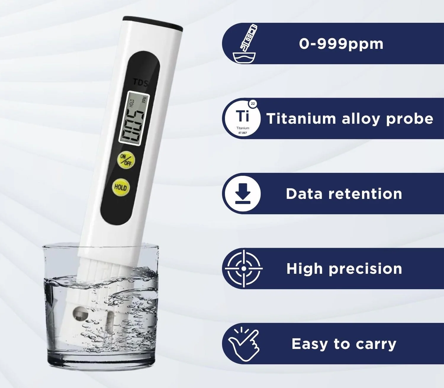 PureDrop® - Premium Digital Water TDS Meter Tester