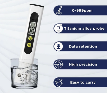 PureDrop® - Premium Digital Water TDS Meter Tester