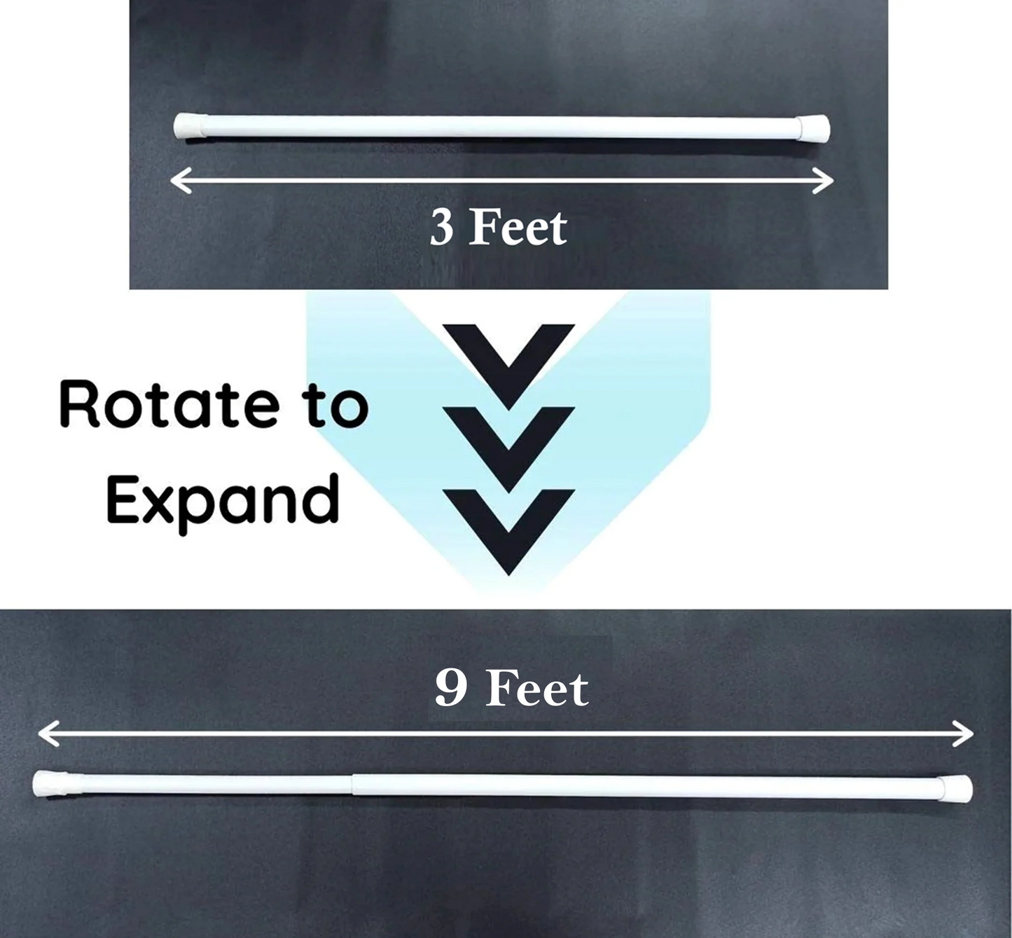 FlexiHold® - Portable Drill-Free Multifunctional Adjustable Rod