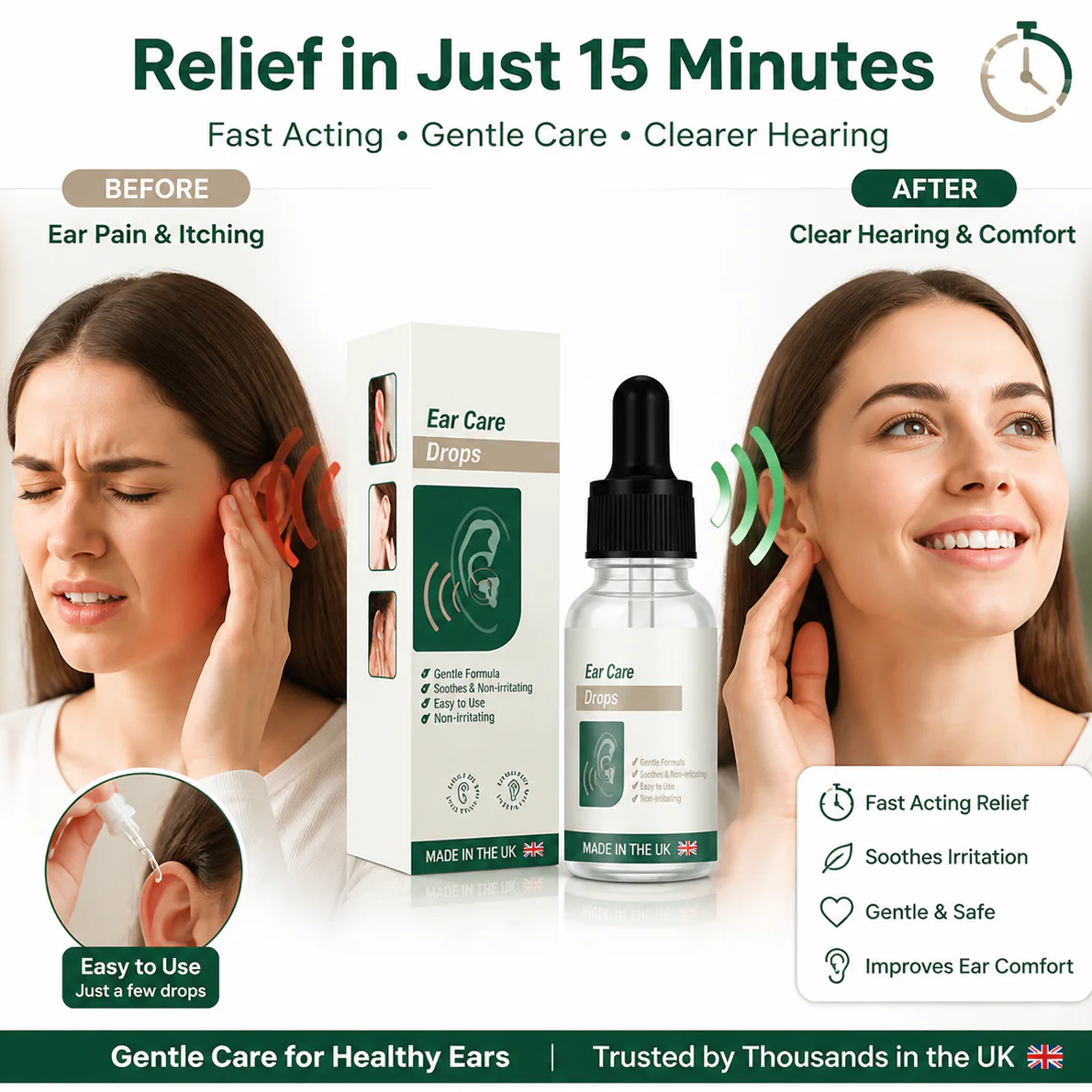 (BUY 1 GET 1 FREE) Earvelle® - Tinnitus Relief Gentle Ear Care Drops