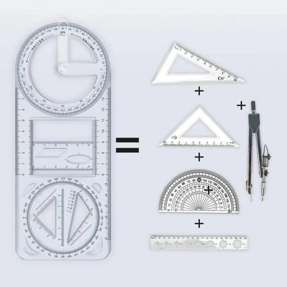 GeoMaster® - Premium Multifunctional Geometry Ruler