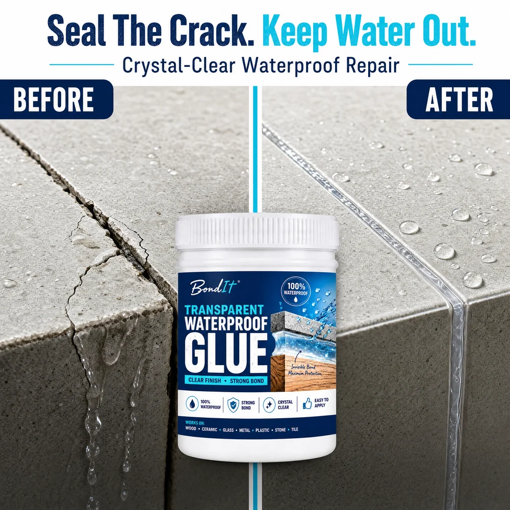 (BUY 1 GET 1 FREE) BondIt® - Heavy-Duty Transparent Waterproof Glue + Free Brush