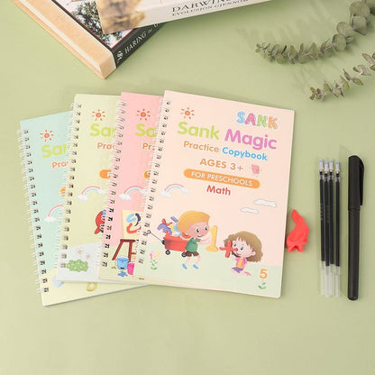 SmartDoodle® - Reusable Magic Practice Set (4 Guided Journals, 1 Pen, 10 Invisible Refills)