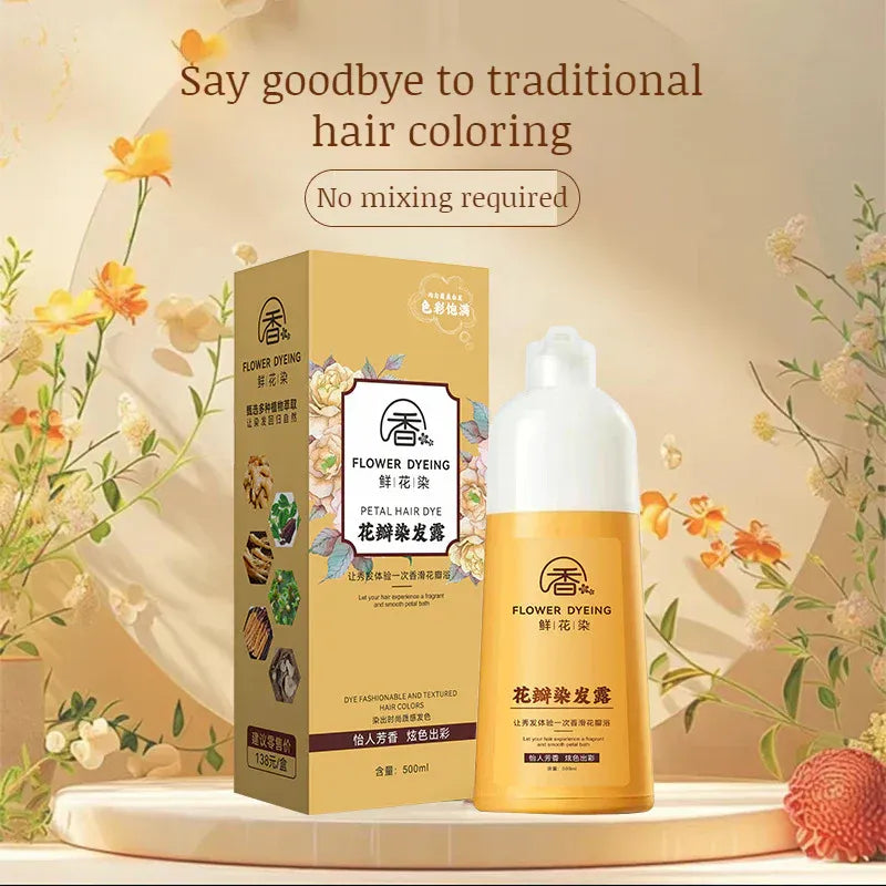 RoséLuxe® - Premium Japanese Petal Rose Hair Dye Shampoo