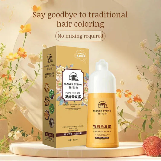 RoséLuxe® - Premium Japanese Petal Rose Hair Dye Shampoo