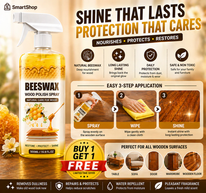 (BUY 1 GET 1 FREE) PolishPro® - Magic Beeswax Wood Polish Spray