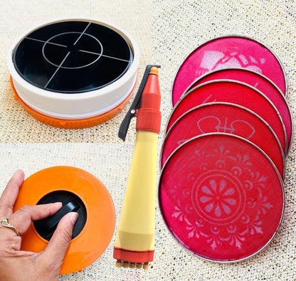 Rangoluxe® Magic Rangoli Kit – Instantly Create Stunning, Mess-Free Rangolis (Special Diwali Offer)
