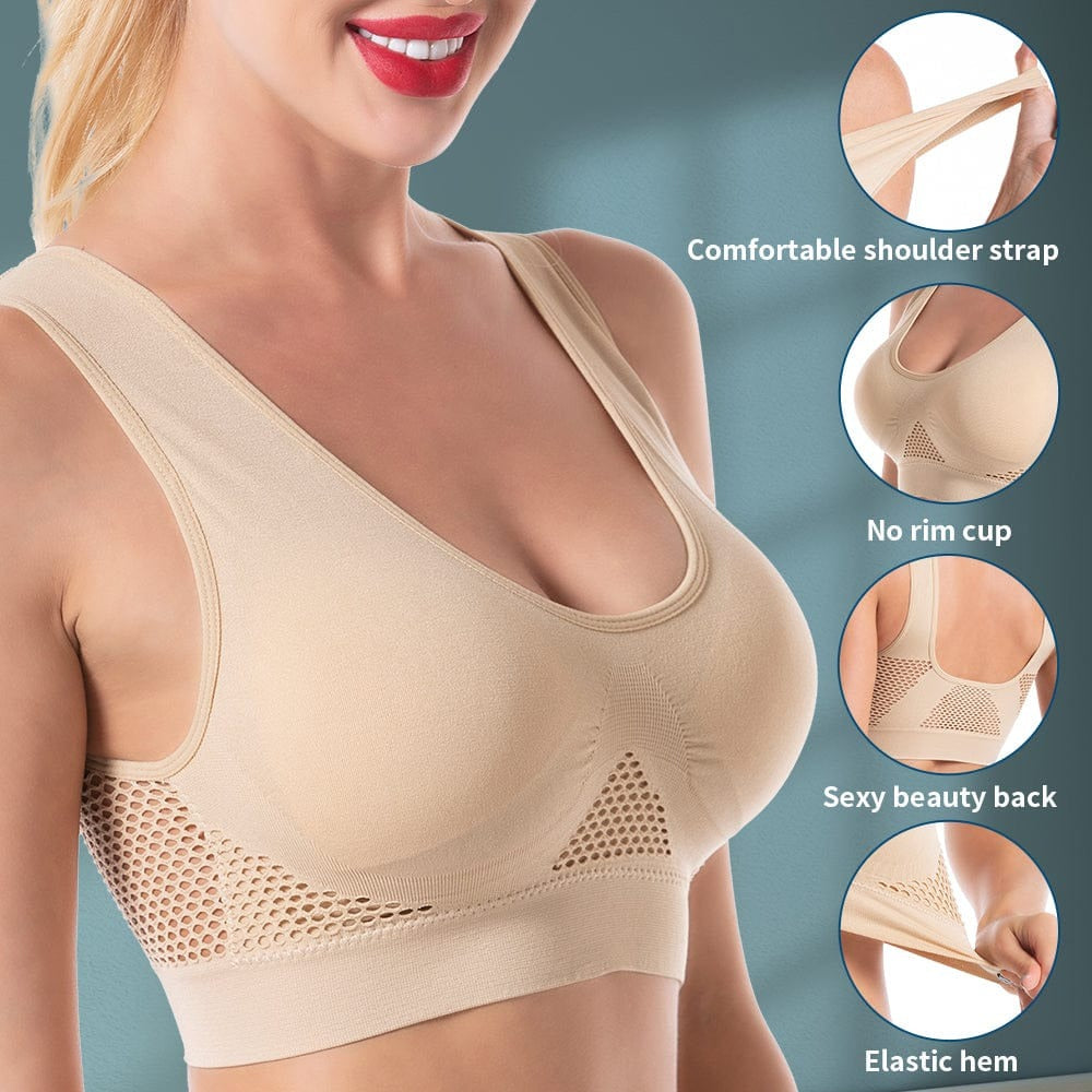 ComfortCurve Women's Cotton Solid Non Padded Air Bra (Pack of 3)