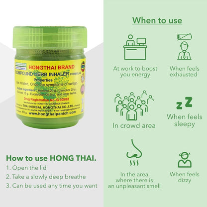 (BUY 1 GET 1 FREE) Hong Thai® - Premium Traditional Herbal Inhaler