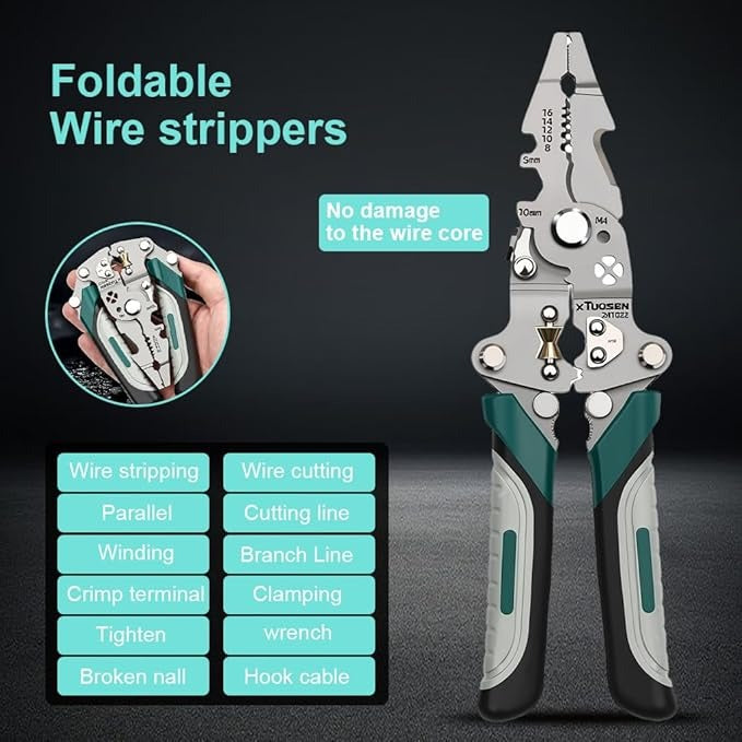 VoltPro® - Foldable Multifunctional Folding Wire Stripper