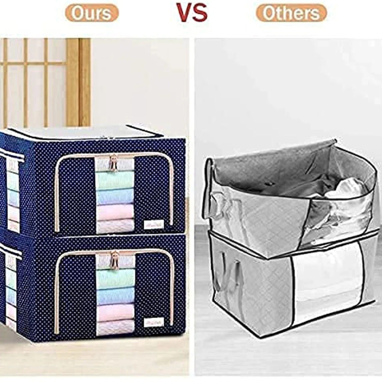 Storage Organizer - Solid Non Woven Storage Organizer (Set of 3)