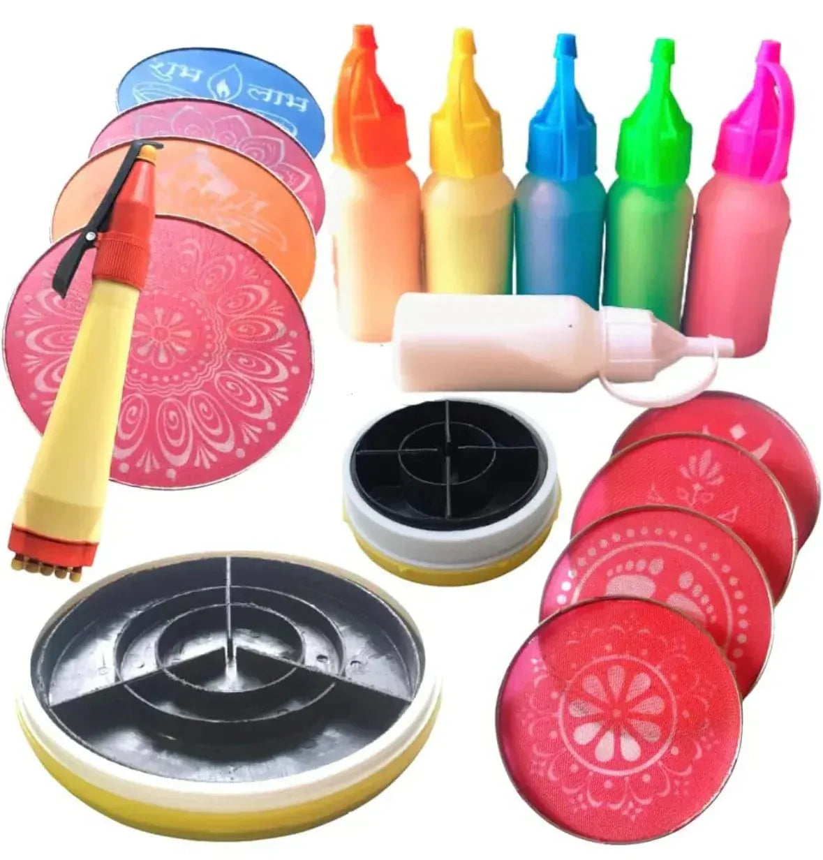 Rangoluxe® Magic Rangoli Kit – Instantly Create Stunning, Mess-Free Ra ...