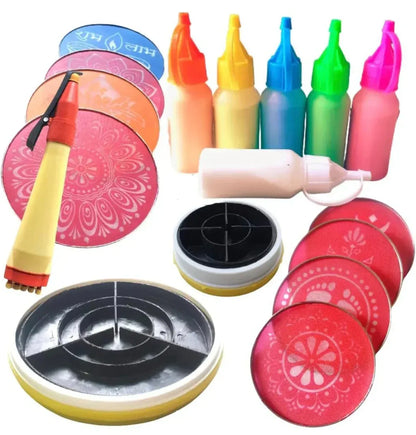 Rangoluxe® Magic Rangoli Kit – Instantly Create Stunning, Mess-Free Rangolis (Special Diwali Offer)