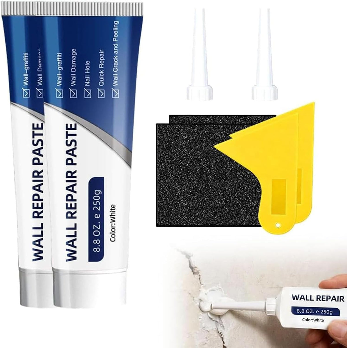 (BUY 1 GET 1 FREE) WallRestore® - All-in-One Wall Repair Paste