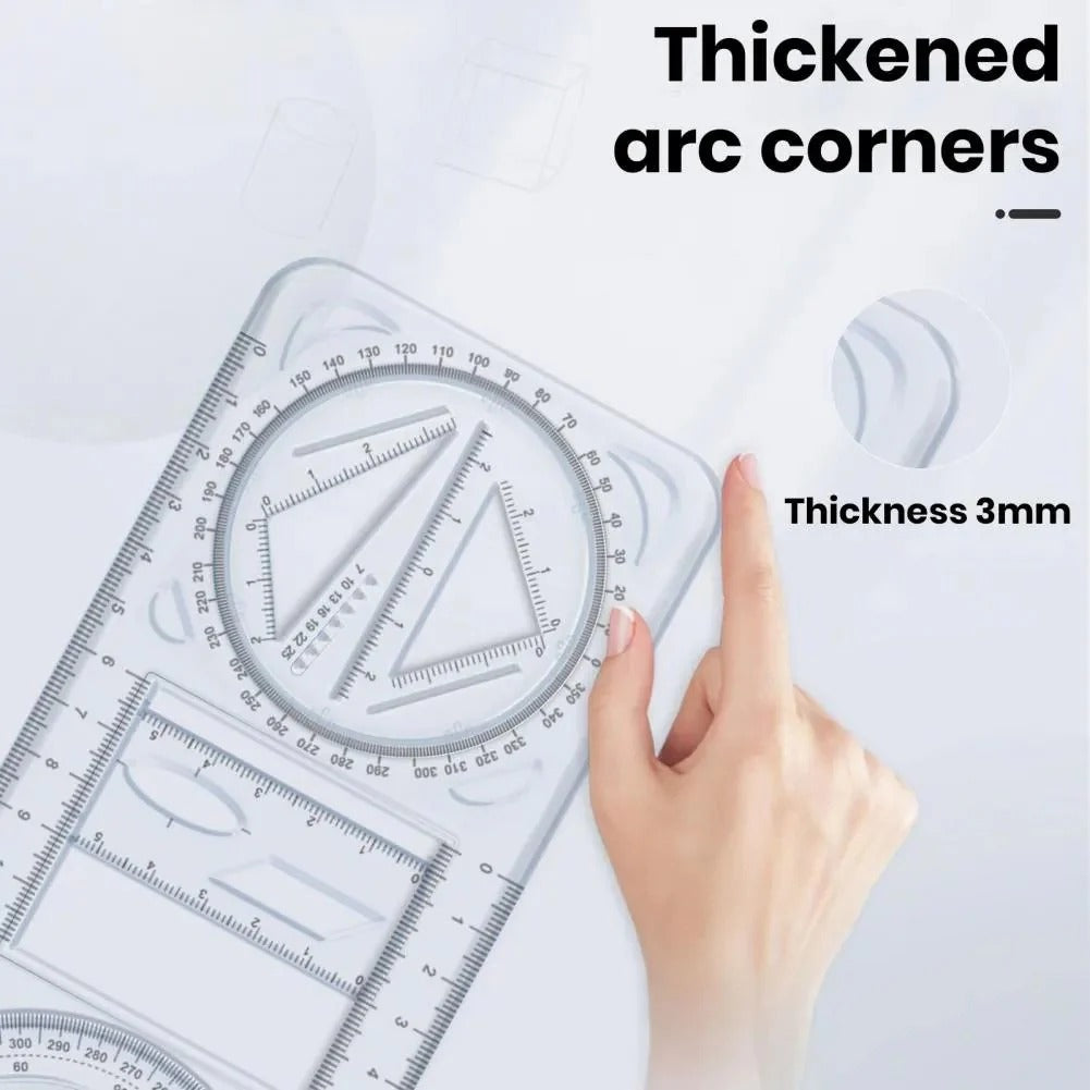 GeoMaster® - Premium Multifunctional Geometry Ruler
