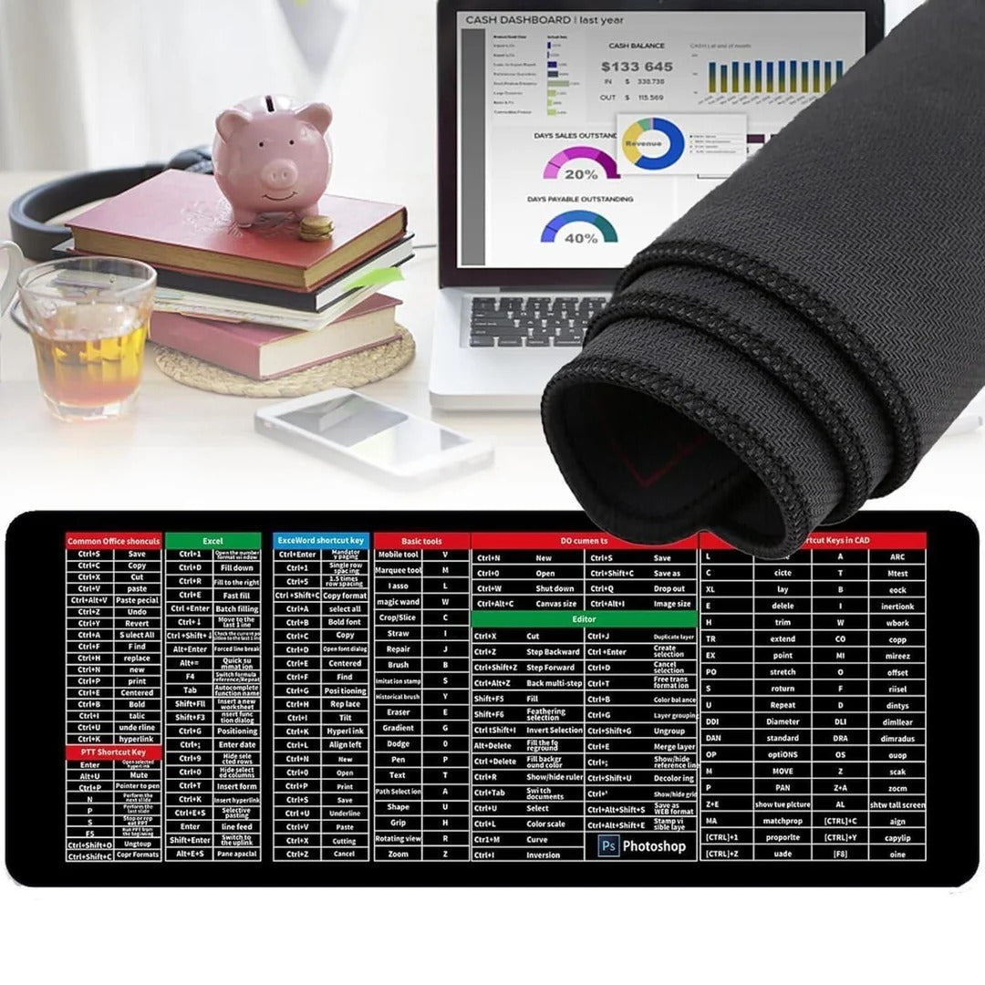(BUY 1 GET 1 FREE) KeyPilot® Anti-slip Keyboard Pad with Shortcut Key Patterns