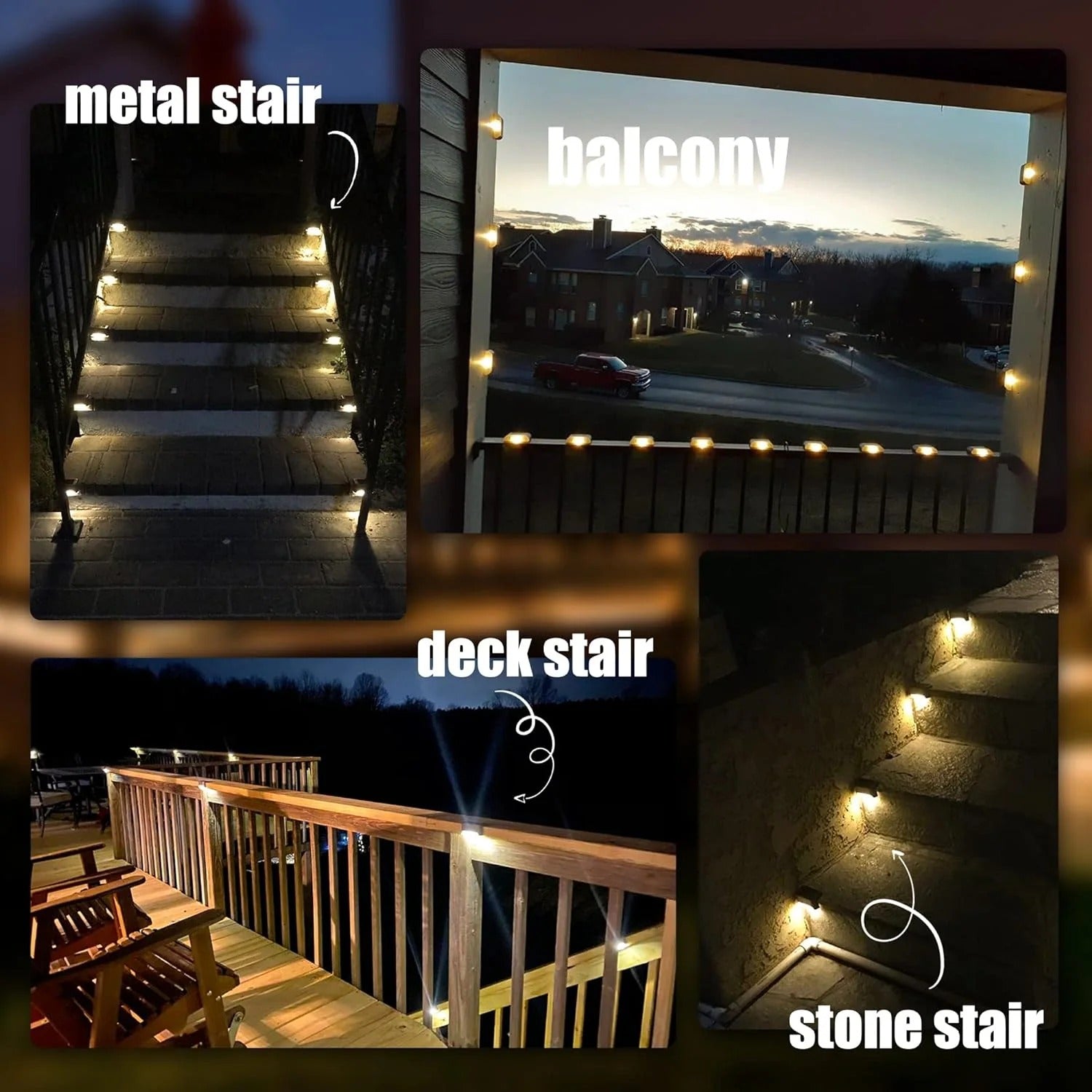 Lumora® - Solar Powered Waterproof Deck Lights for Outdoors