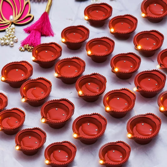 DivyaGlow® – Premium Smokeless LED Water Sensor Diya (Navratri Special Offer)