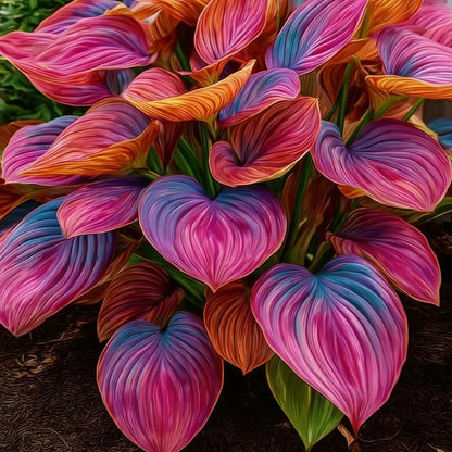 ShadeSilk® - Rare Multicolor Hosta Seed + 100 Grams Organic Potmix Free