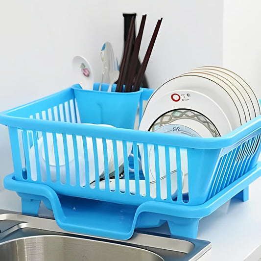 DishDock® - 3-in-1 Premium Kitchen Dish Drying Rack