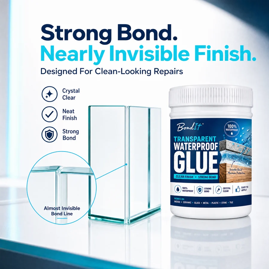 (BUY 1 GET 1 FREE) BondIt® - Heavy-Duty Transparent Waterproof Glue + Free Brush
