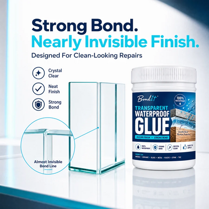 (BUY 1 GET 1 FREE) BondIt® - Heavy-Duty Transparent Waterproof Glue + Free Brush