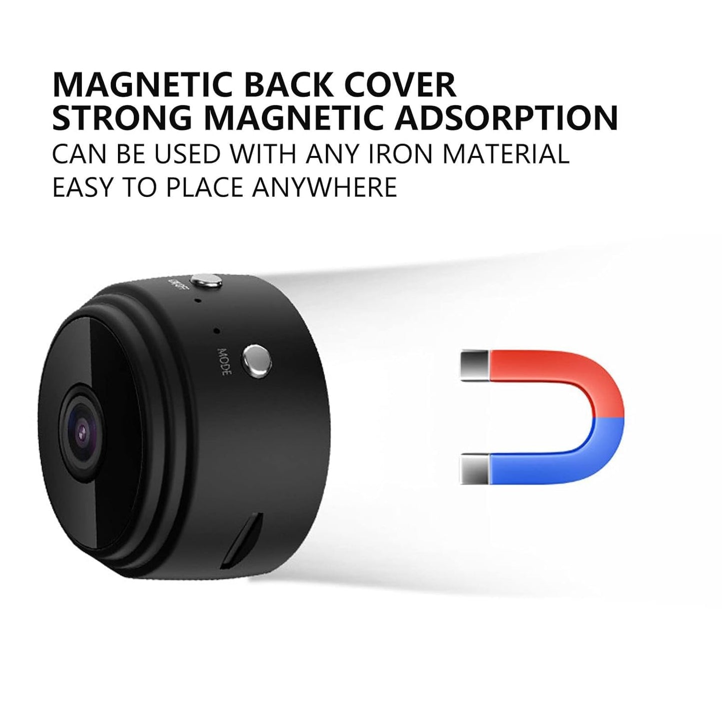 SnapVue® - WiFi Cameras with Magnetic Back Cover, Covert Baby Nanny Cam with Phone App,Tiny Smart Camera for Indoor Outdoor