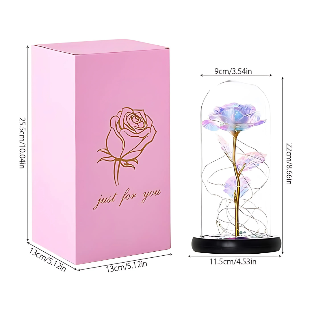 Premium Eternal Galaxy Enchanted Rose Lamp