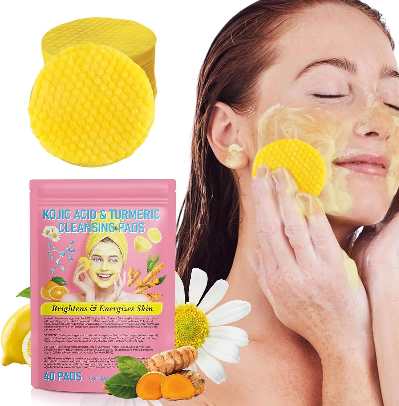 Ski & Cela Turmeric Kojic Acid Cleansing Pads